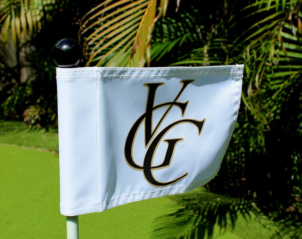 Custom Putting Green Flag with Flagstick