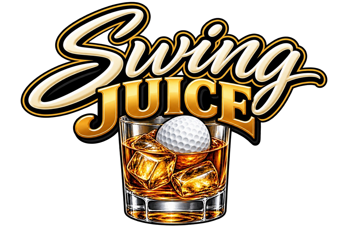 Whiskey Swing Juice Golf Flag