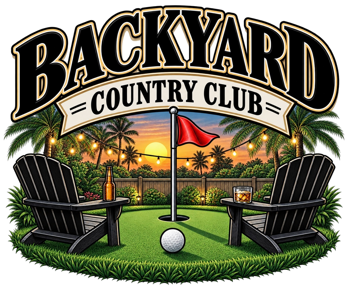 Backyard Country Club Golf Flag