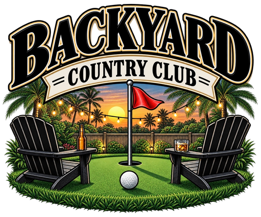 Backyard Country Club Golf Flag