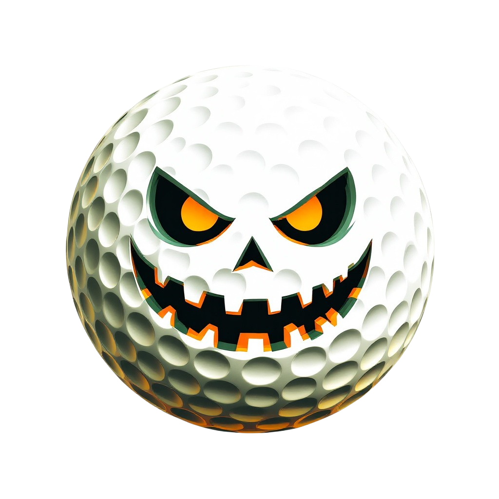 Golf Ball Jack-O’-Lantern