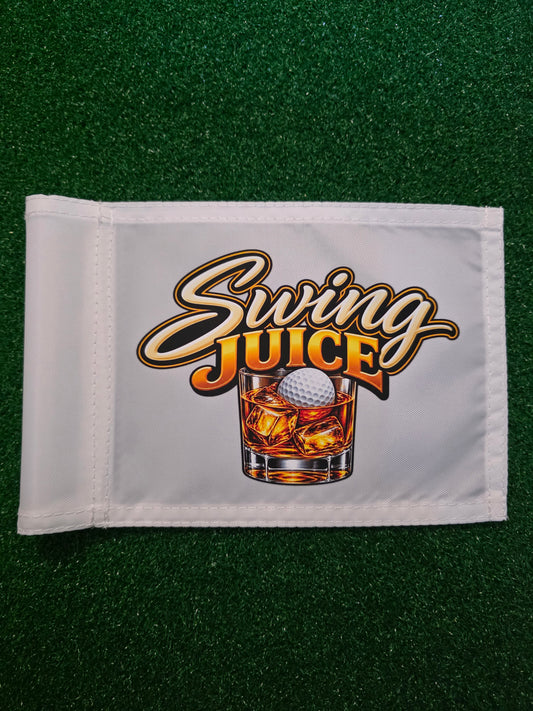 Whiskey Swing Juice Golf Flag